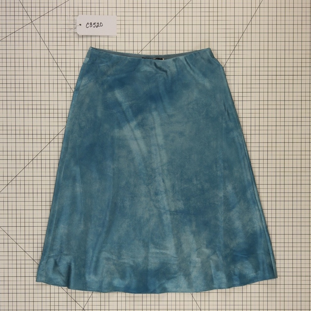 NEW Lauren Ralph Lauren Skirt Women's Size 6 Blue Tie Dye A Line Elastic $195 - Picture 7 of 7